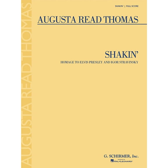 Shakin' - Homage to Elvis Presley and Igor Stravinsky: Full Score, (Paperback)