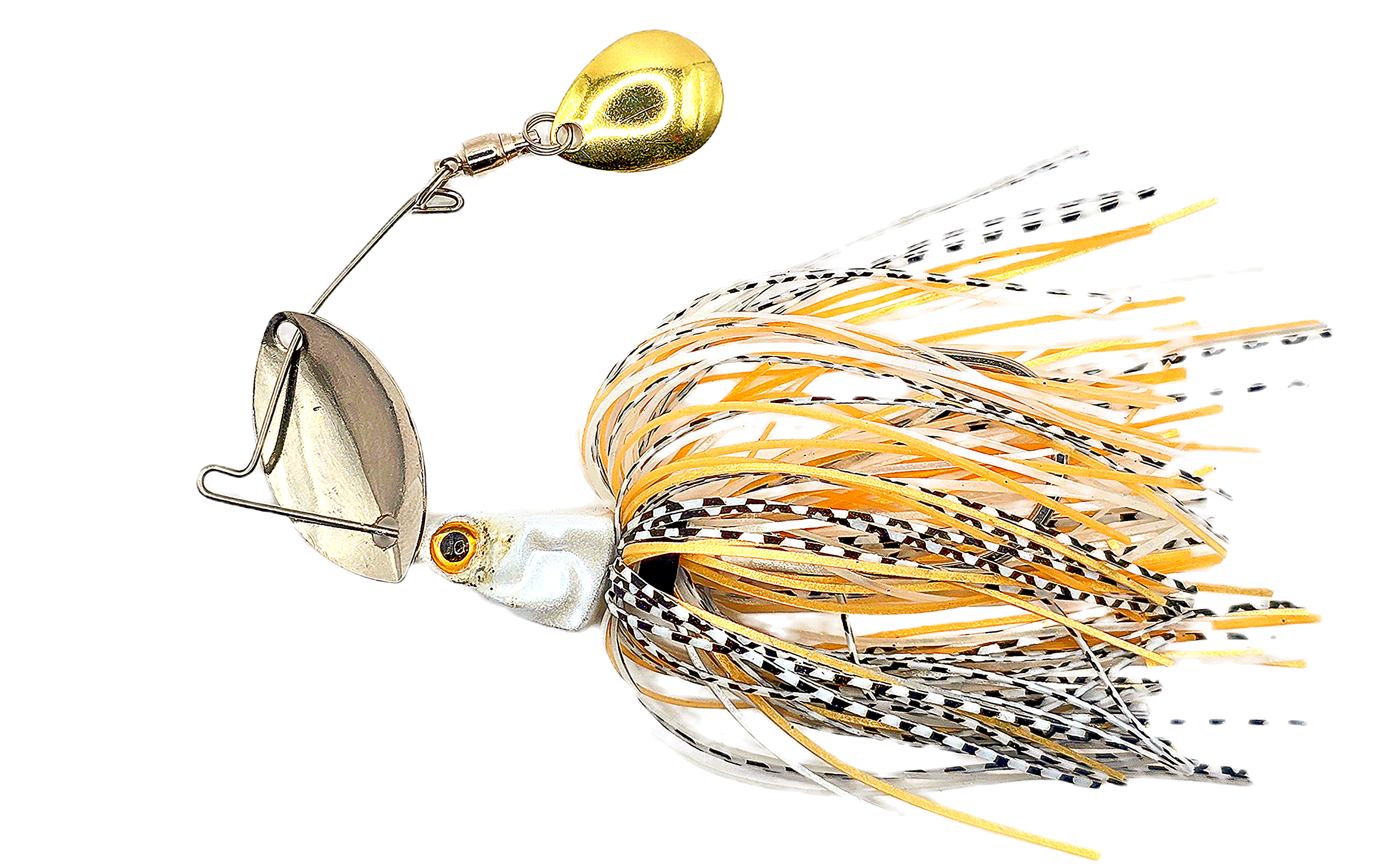Shakin’ Shad 1/2 oz Shad Bladed Jig, Colorado Spinner Blade Hybrid for Flash & Thump, Weedless Bass Fishing Lure for Grass & Cover, Scented Durable Jig Alternative to Chatterbaits, Game Changer Baits
