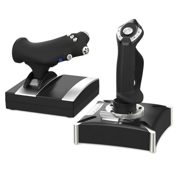 Shaking Response Flight Controller High Accuracy Ergonomic Joystick with 16 Programmable Buttons for 2119