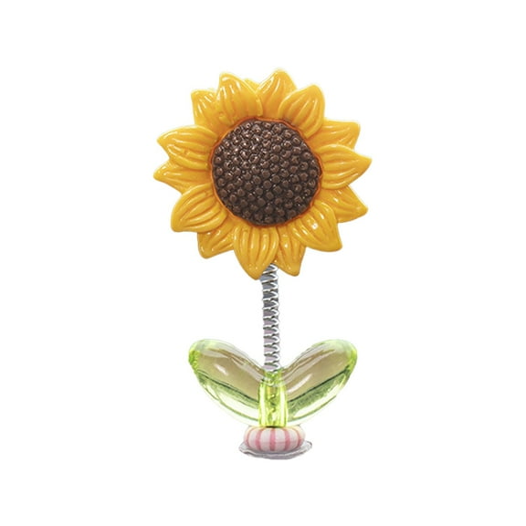 Shaking Sunflower Decor Verdsylv Sunflower Car Decor with Shaking Head - Spring-Themed Interior Accessory, Easy Clip-On Dashboard Ornament for Auto Decoration, Car Dashboard Ornament, Gold
