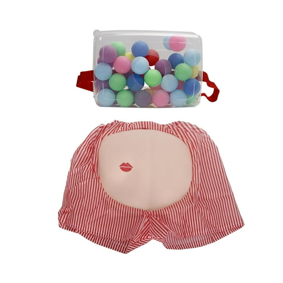 Shaking Swing Balls Game Box Outdoors Indoors Games Sports Activities Lawn Games with 30 Balls Family Game Toy for Kids PP Shorts
