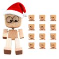 thumbnail image 1 of Shaking Wooden Man Figurine, Charming Little Wooden Figure That Sways, Portable Handmade Car Ornament Desktop Decor, Creative Gift By PULMCheerger, 1 of 9