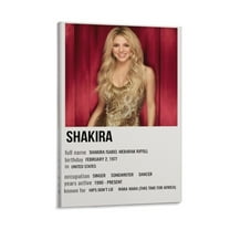 Shakira 34 Canvas Poster Wall Decorative Art Painting Living Room Bedroom Decoration Gift