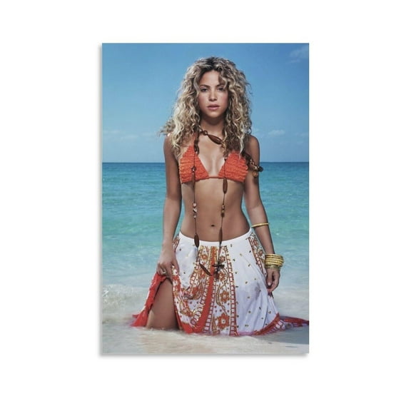 Shakira  Canvas Poster Wall Decorative Art Painting Living Room Bedroom Decoration Gift