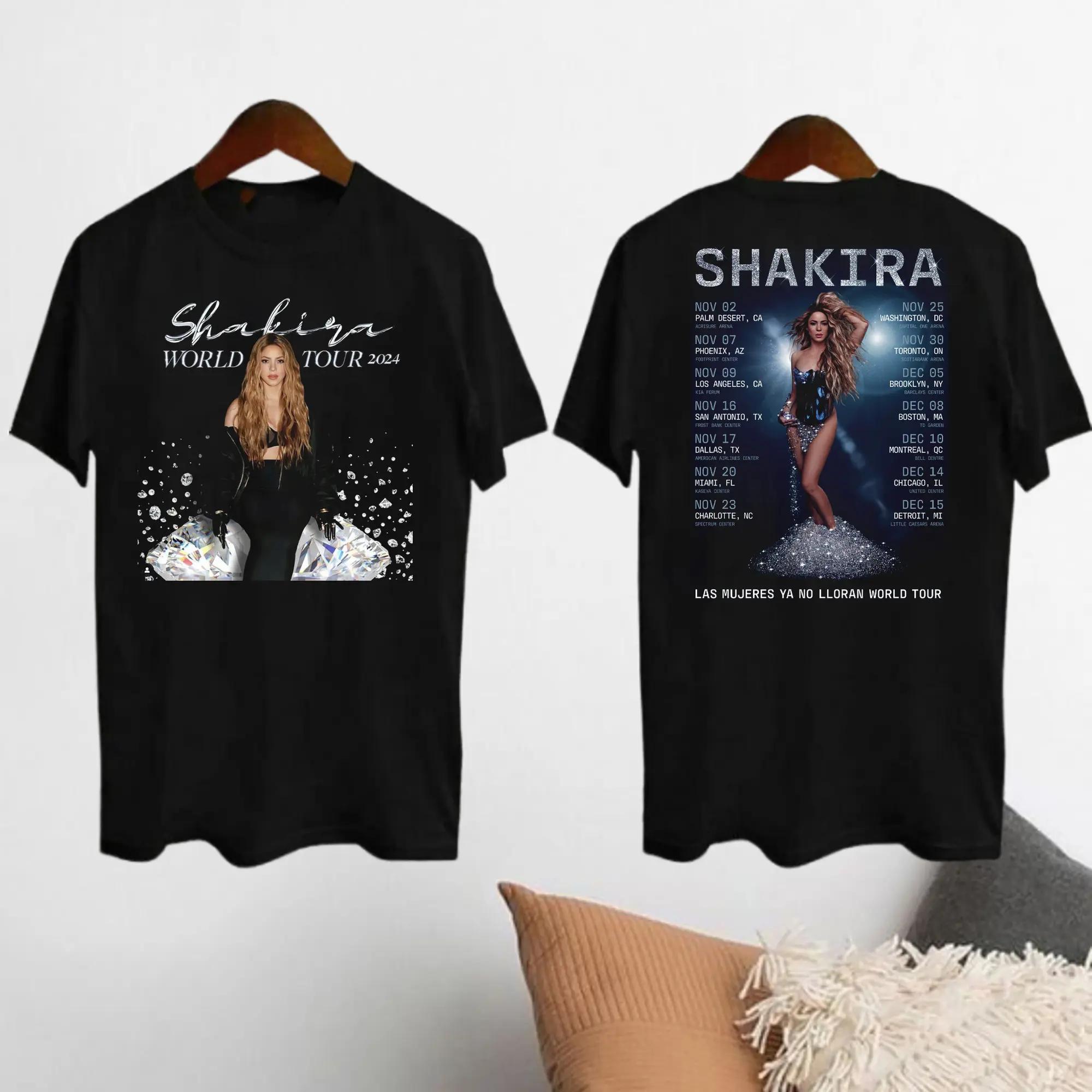 Shakira L.As Mujeres Ya No Lloran World Tour 2024 Shirt, Shakira 2024