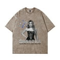 thumbnail image 1 of Shakira Las Mujeres Vintage Washed Unisex Hip Hop Tee - Crew Neck Short Sleeve, 1 of 6