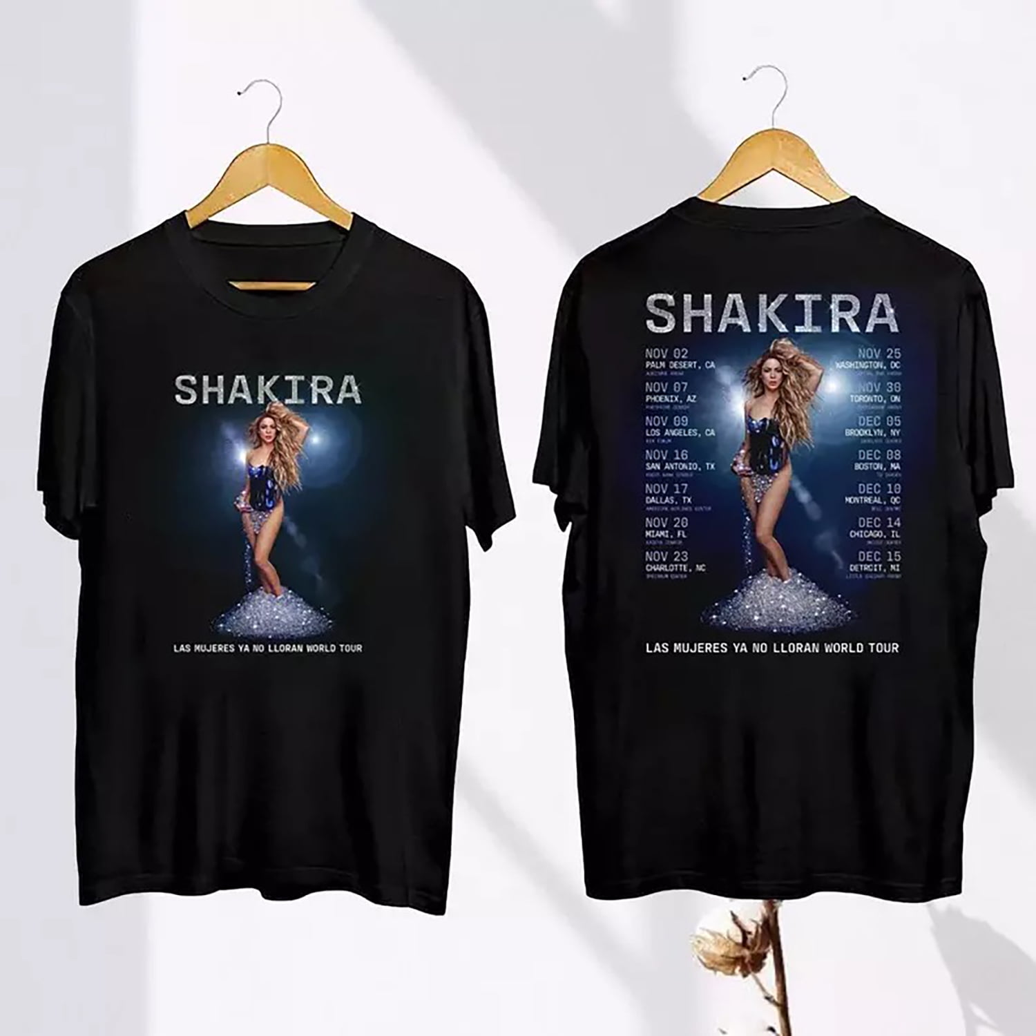 Shakira Las Mujeres Ya No Lloran 2024 World Tour TShirt