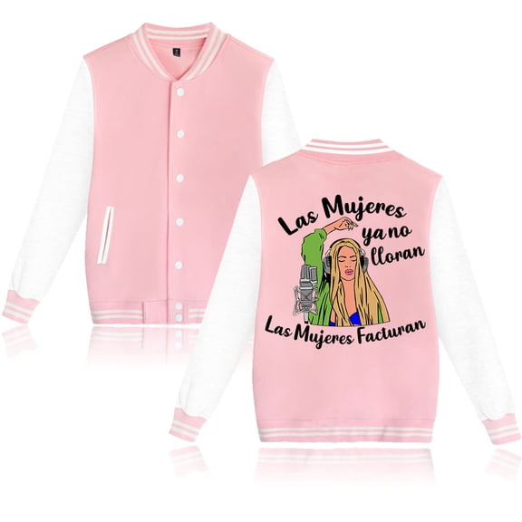Shakira Las Mujeres Ya No Lloran Baseball uniform unisex fashion trend long sleeved jacket baseball shirt