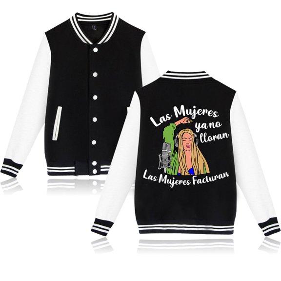 Shakira Las Mujeres Ya No Lloran Baseball uniform unisex fashion trend long sleeved jacket baseball shirt