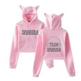thumbnail image 1 of Shakira Las Mujeres Ya No Lloran Cat Ear Hoodie Retro Casual Women's Short Hoodie Sportswear, 1 of 2