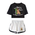 thumbnail image 1 of Shakira Las Mujeres Ya No Lloran Fashion and trendy women's short sleeved shorts streetwear set, 1 of 3