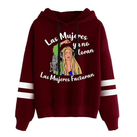 Shakira Las Mujeres Ya No Lloran Hoodie without pocket women's men's fashion trend long sleeved hooded sweatshirt