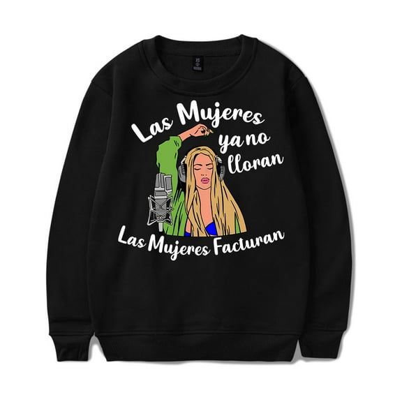 Shakira Las Mujeres Ya No Lloran Merch Hoodie unisex fashion trend long sleeved round neck pullover