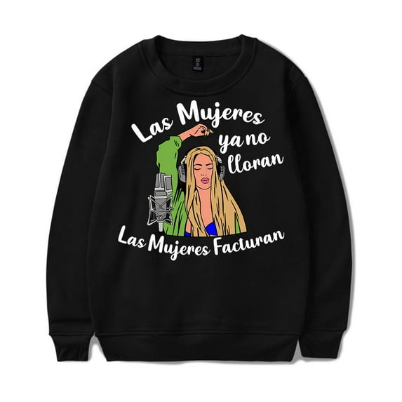 Shakira Las Mujeres Ya No Lloran Merch Hoodie unisex fashion trend long sleeved round neck pullover