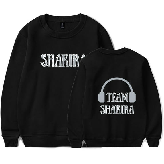 Shakira Las Mujeres Ya No Lloran Merch Men's and women's casual trend long sleeved round neck pullover sweater