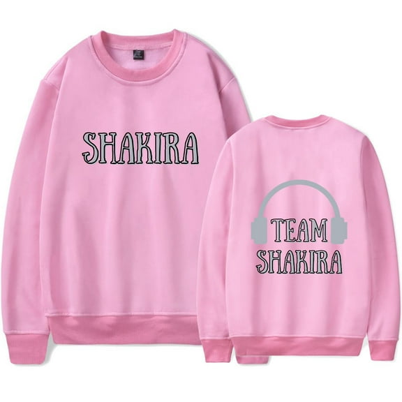 Shakira Las Mujeres Ya No Lloran Merch Men's and women's casual trend long sleeved round neck pullover sweater