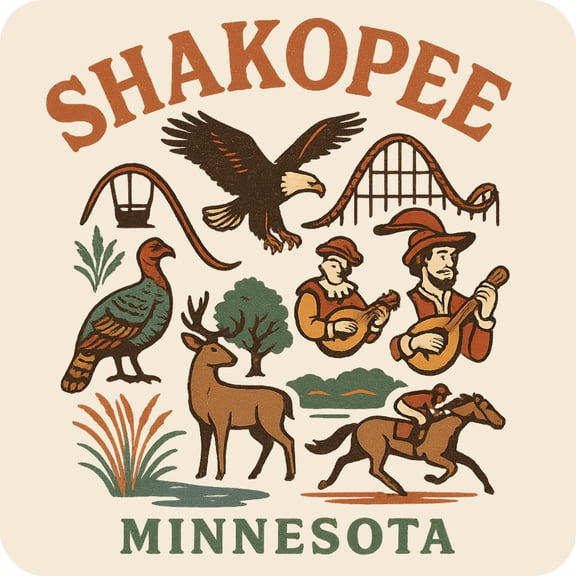 Shakopee Minnesota Keepsakes Souvenir Vinyl Sticker – Destination Travel Keepsake Collectible (3-Inches Wide)