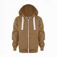 thumbnail image 1 of Shakumy Kids' Full Zip Hoodie Sweatshirt Unisex Unisex Boys Girls Hooded Jackets Long Seelve Lightweight Solid Active Streetwear Coat, 1 of 5