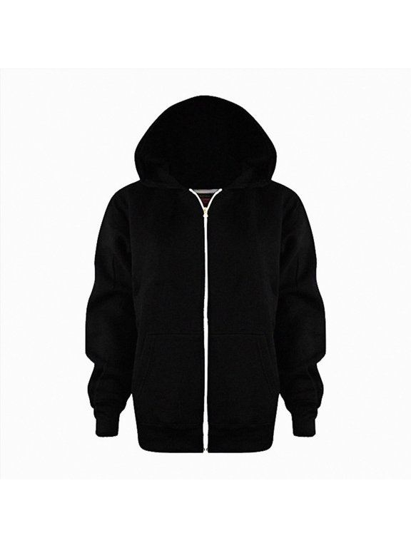 Kids' Full Zip Hoodie Sweatshirt Unisex Unisex Boys Girls Hooded Jackets Long Seelve Lightweight Solid Active Streetwear Coat
