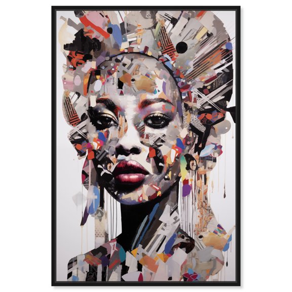 Shala Canvas Classic Women Wall Art by Art Remedy, Black Frame, 16" x 24"