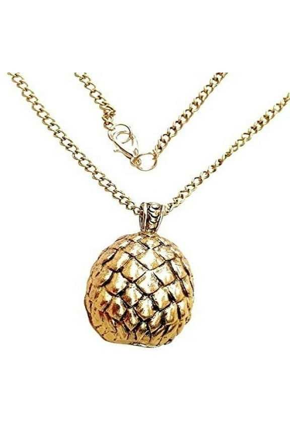 Dragon Egg Pendant Necklace Daenerys Targaryen Gold Plated