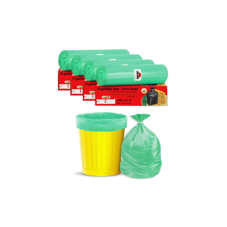 Shalimar Premium Garbage Bags Size 30 X 37 Inches (Extra Large) 60