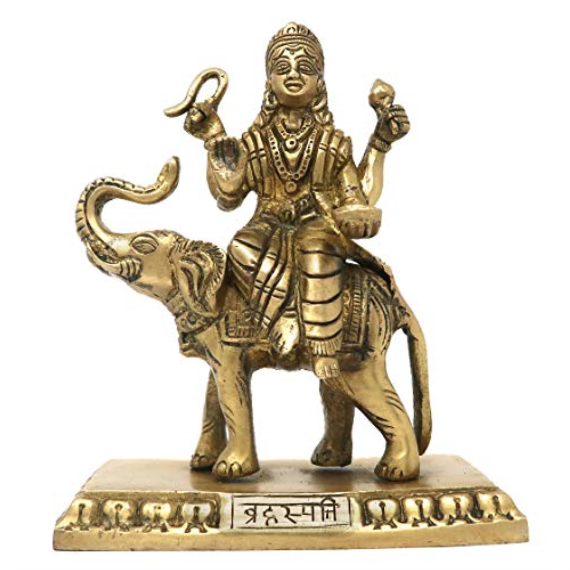 Shalinindia Hindu Navagraha Idol Murti of Deity BRIHASPATI God Brass Statue for Puja Size: 8x6x3 inch 1.74 Kg
