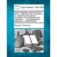 thumbnail image 1 of Shall We Legislate Upon the Hours of Labor?: Argument of M.F. Dickinson, Jr., Before the Joint Special Committee of the Massachusetts Legislature ...: Phonographically Reported by J. Read Pember. (Pap, 1 of 1