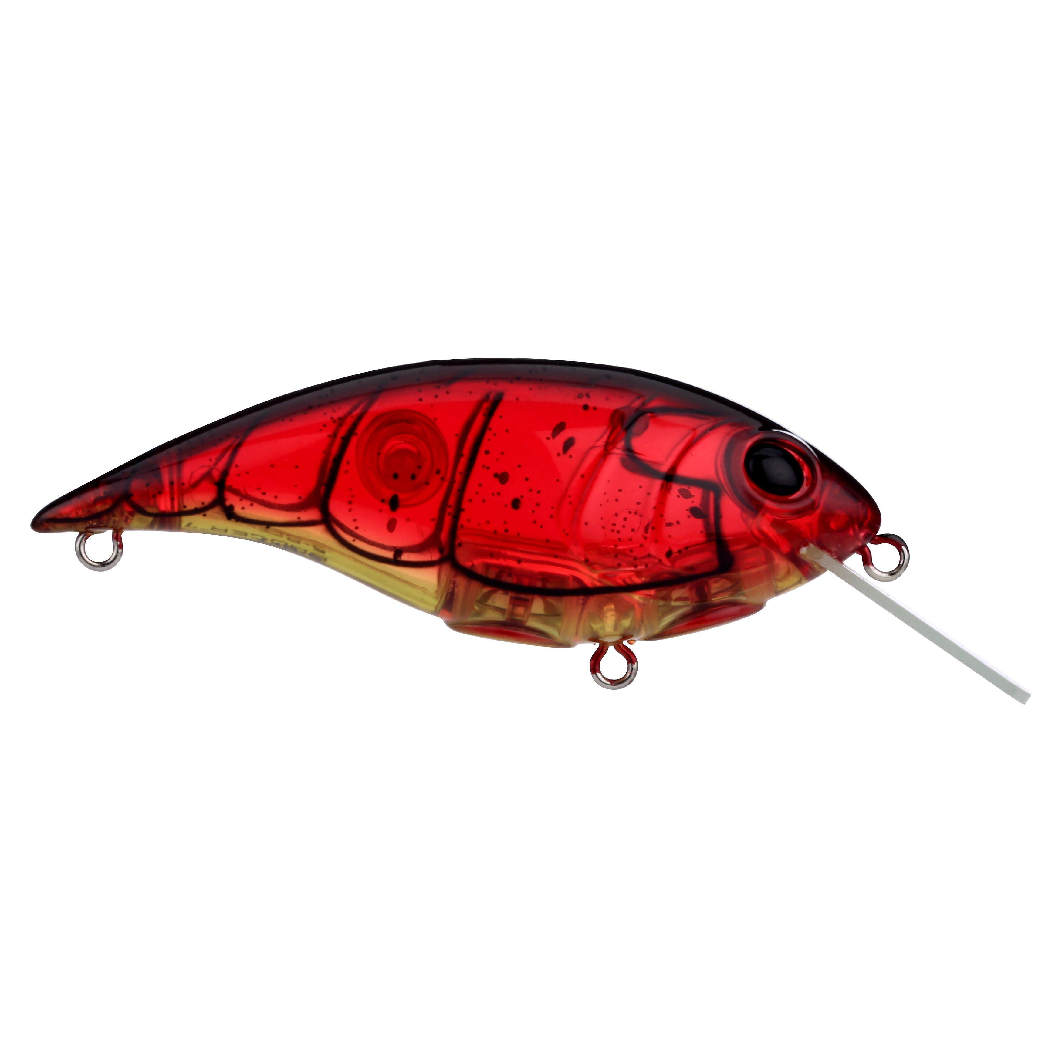 Shallow Money Badger Fishing Crankbait, 2.75 in, Ghost Red Craw