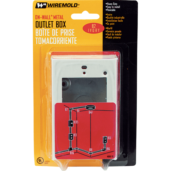 Shallow Outlet Box - Single Pack Home & Garage Storage, Stackable Design