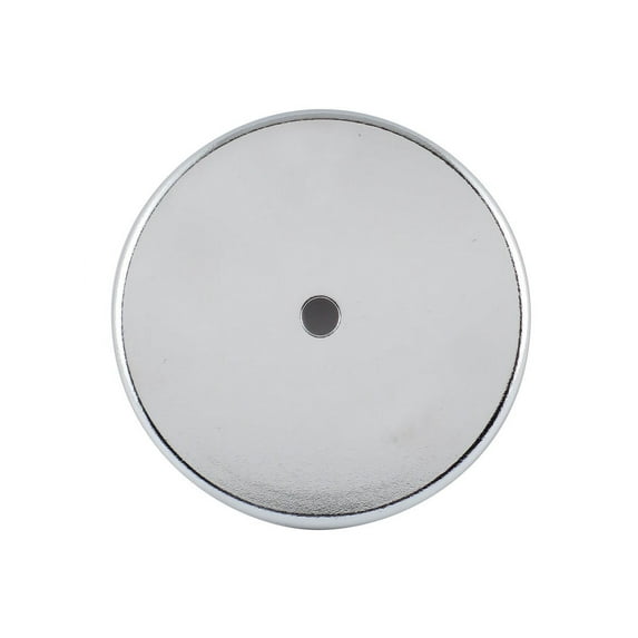 Shallow Pot Ceramic Magnets, 50 lb, 3 1/4 in Dia.