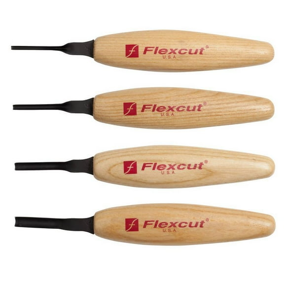 Flexcut - MT400 - Shallow U-Gouge Micro Tool Set - Wood Carving Tool Set