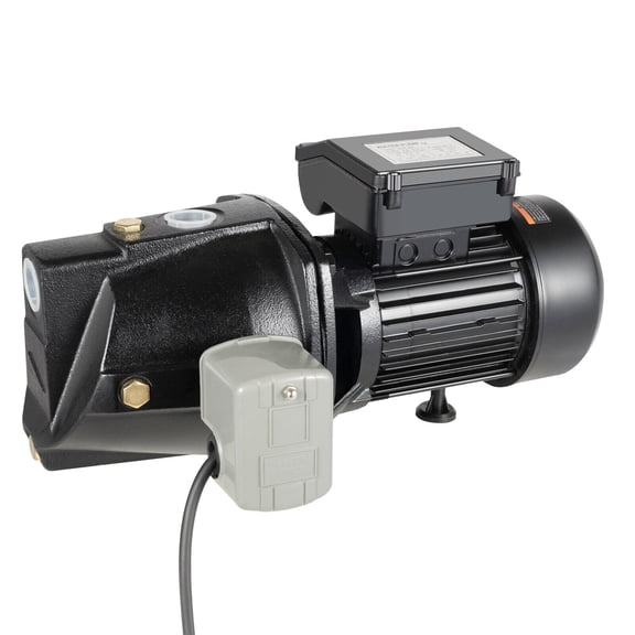 Shallow Well Jet Pump High Pressure Self-Priming Well Pump, 3/4 HP Heavy Duty Irrigation Pump with Booster Pump Pressure Switch for Farm, Lawn, Garden, 3420rpm, Extracts 3.8m/h