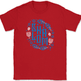thumbnail image 1 of Shalom T-Shirt Sabbath Judaism Hebrew Jewish Holiday Menorah Hanukkah Tee - Red, S, 1 of 1