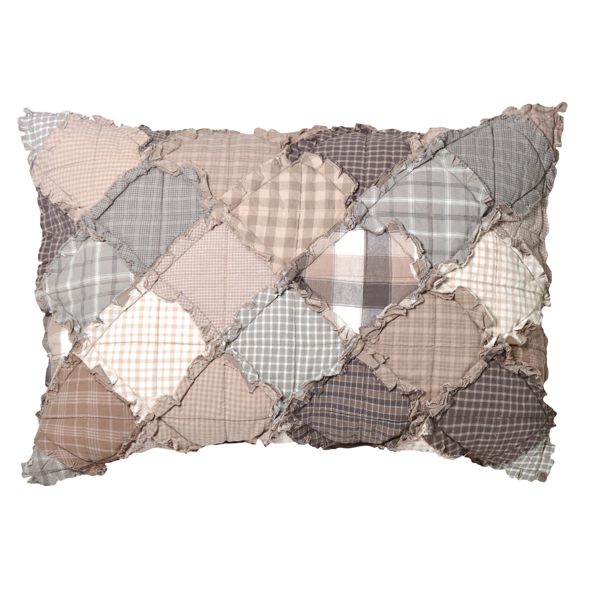 Smoky Mountain Patchwork Cotton King Sham