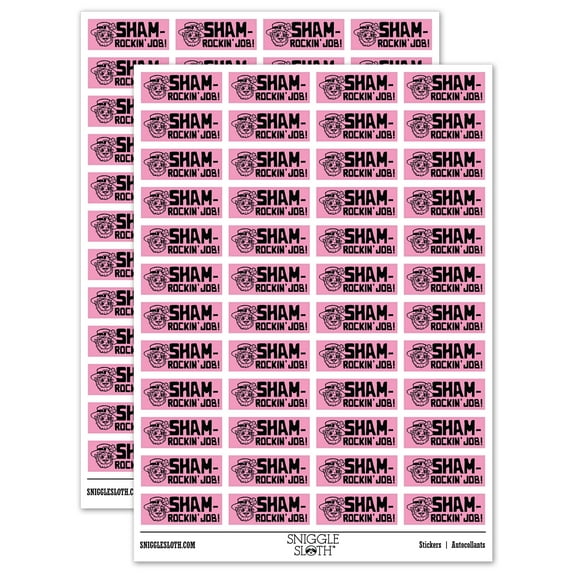 Sham-Rockin' Job Leprechaun Teacher Student School Sticker Set - Light Pink - Matte Finish - 1.25" Mini