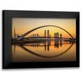 thumbnail image 1 of Shamaa, Mohammed 14x11 Black Modern Framed Museum Art Print Titled - Sunrise At The Dubai Water Canal, 1 of 5