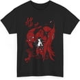 thumbnail image 1 of Shaman King YOH Anna & Amidamaru Spirit Ball Crew Neck Short Sleeve Men's Black T-Shirt, 1 of 4