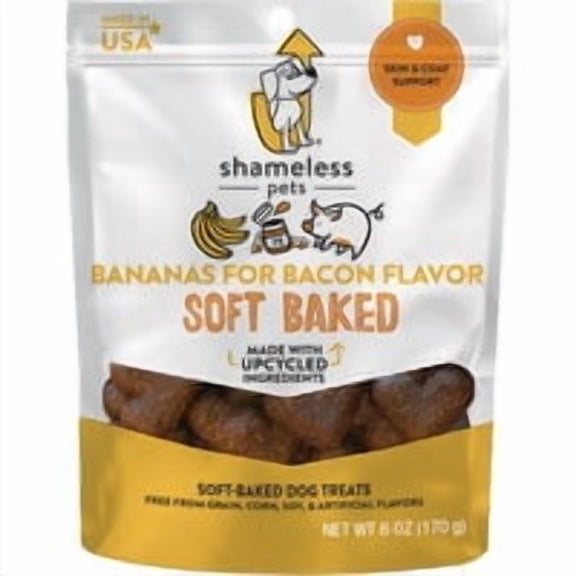 Shameless Pets Bananas For Bacon Soft Baked Dog Treat - Pack of 4 Bulk Restock Pack