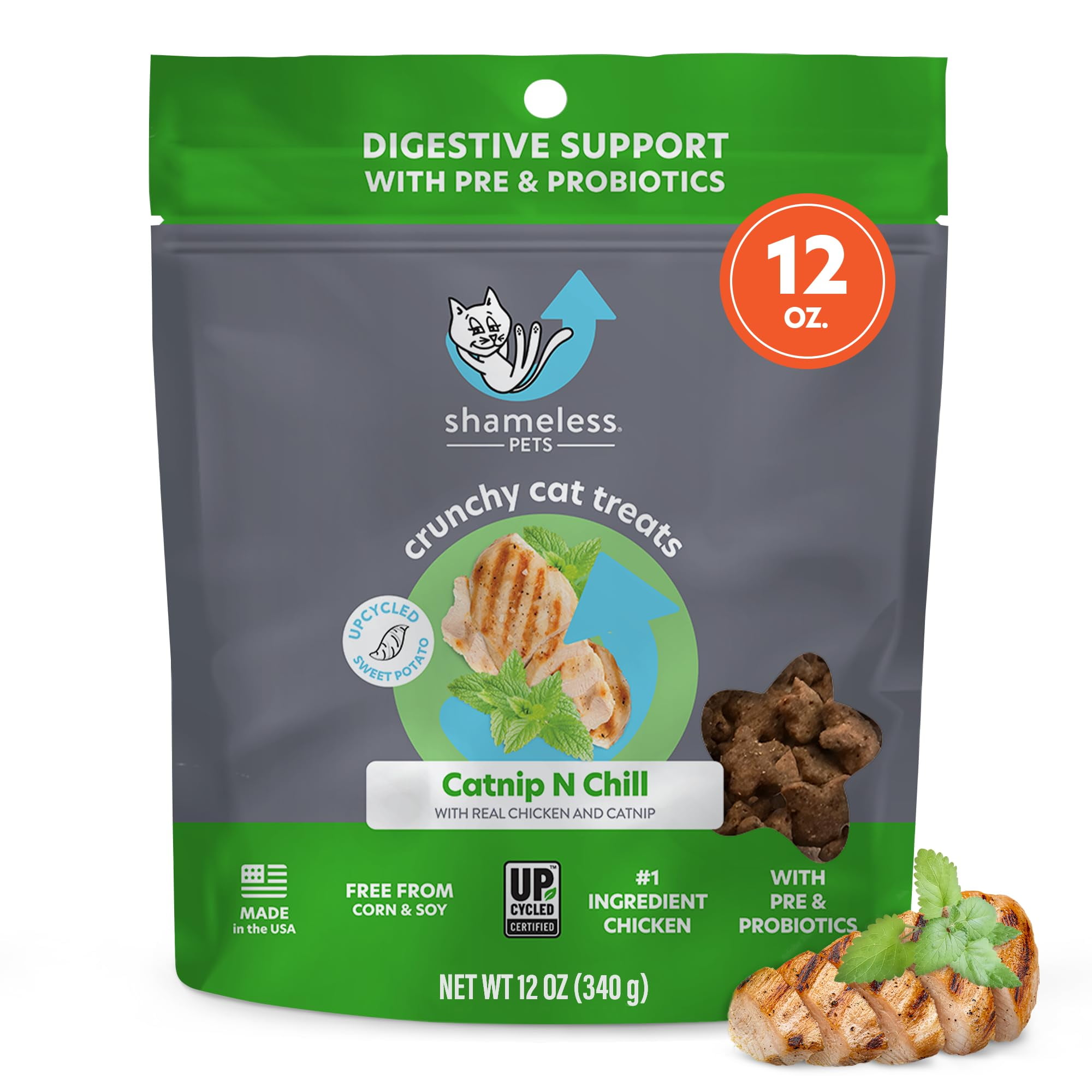 Shameless Pets Crunchy Cat Treats - Catnip Treats for Cats with
