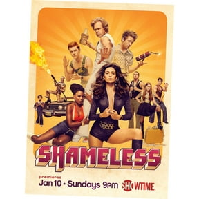 Shameless Poster Metal Sign 8In x 12In Metal Art Print 8x12 Multi-Color Square Adults Poster Time