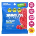 thumbnail image 1 of Shameless Snacks Red Raspberry Sour Gummy Candy, Low Calorie Keto Friendly High Fiber Low Sugar Healthy Candy, Gluten Free, 1.8 oz Bag, 1 of 8
