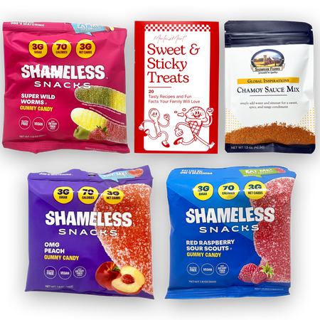 Shameless Snacks Gummy 3-Flavor Set with Chamoy Mix, MerlinsMart Zine