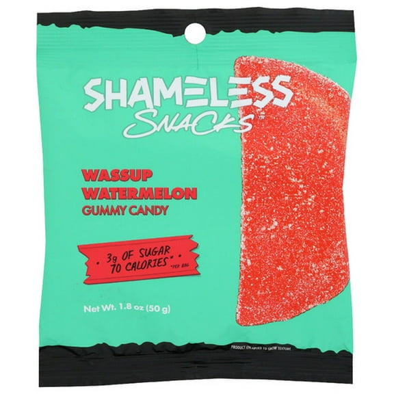 Shameless Snacks Gummy Watermelon 1.8 oz (Pack Of 12)