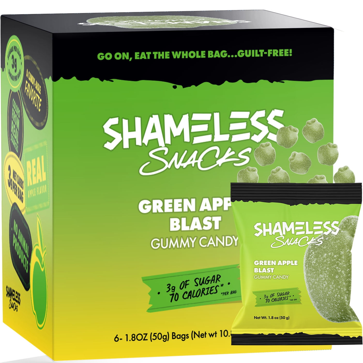 Shameless Snacks Healthy Low Calorie Snacks, Low Carb Keto Gummies