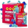 thumbnail image 1 of Shameless Snacks - Healthy Low Calorie Snacks, Low Carb Keto Gummies (Gluten Free & Non GMO Candy) - 6 Pack Sour Blue Raspberry, 1 of 9