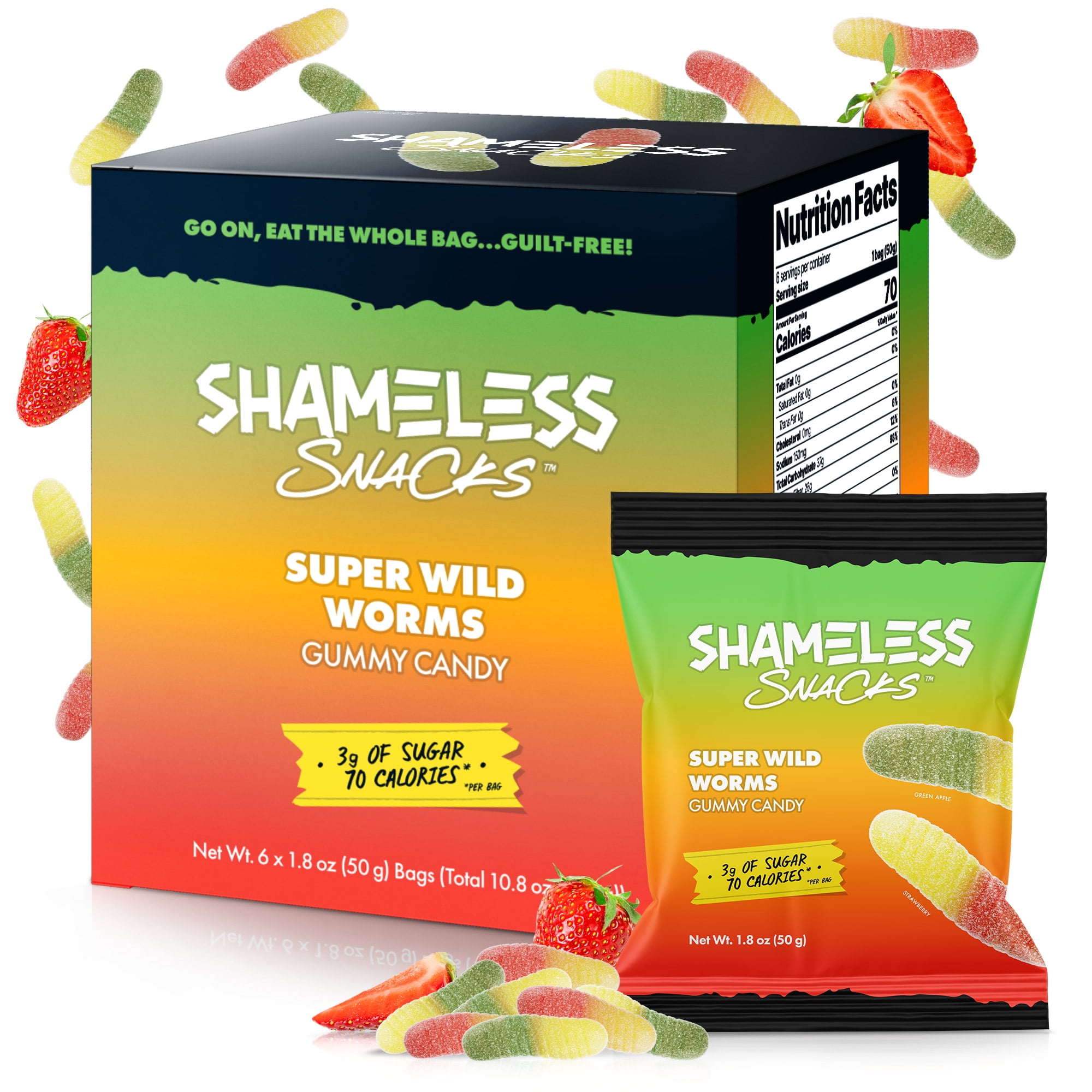 Shameless Snacks Healthy Low Calorie Snacks, Low Carb Keto Gummies