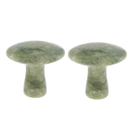 Shamjina 2 Pieces Of Green Jade Warm Massage Natural Basalt Hot Rocks