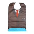 thumbnail image 1 of Shamjina Mealtime Waterproof Print Cotton Adjustable Bib Catcher Mchine Washable for Brown, 1 of 6