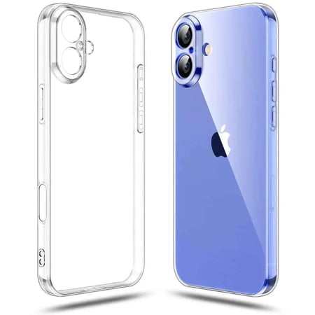 Clear case for iPhone 16 Series, Soft, TPU, Flexible